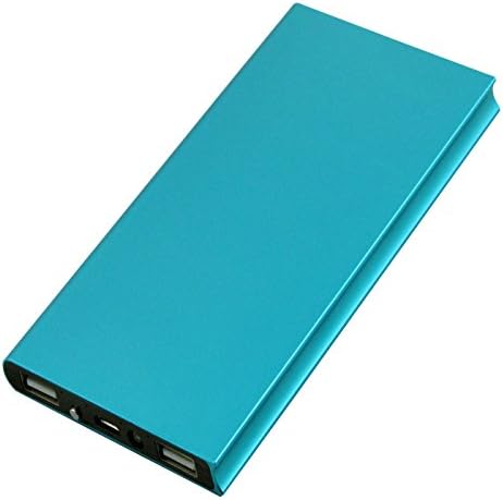 High Quality Ultra Slim Portable Charger Backup Polymer Battery 10000mah Dual Output &amp; LED torch for iPhone, Samsung &amp; iPad all smartphones (B-Blue)