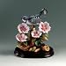 Andrea Sadeck 9769 Cerulean Warbler W/Swamp Roses