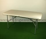 5ft FOLDING GARDEN BANQUET CAMPING TRESTLE TABLE 152z