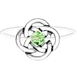 Celtic Knot August Birthstone Illusion Stretch Toe Ring