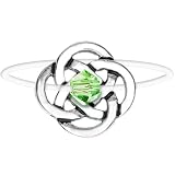 Celtic Knot August Birthstone Illusion Stretch Toe Ring