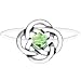 Celtic Knot August Birthstone Illusion Stretch Toe Ring
