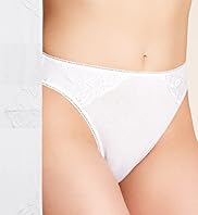 5 Pack Cotton Rich Embroidered High Leg Knickers
