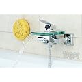 Badewanne Glas Klar Eckig Schwallauslauf Einhebel Armatur Bad Design Crystal