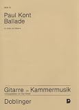 Produkt-Bild: "Ballade" zwei Partituren f&uuml;r Viola und Gitarre von Paul Kont