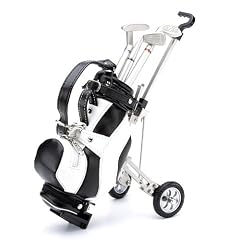 Golf & More, Stiftehalter Golfcaddy mit 3 Golfstifte, Golf Desktop, Golfgeschenke und witzige Golfsachen