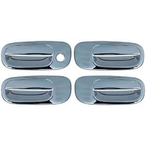 2006, 2007, 2008, 2009, 2010 Dodge Charger 4 Door Chrome Door Handle Cover Kit (No Passenger Keyhole)