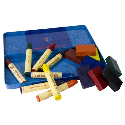 Stockmar Block/Stick Beeswax Crayon Combination in a Tin - Set of 16