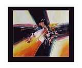 Art Reproduction Oil Painting - Abstract: Color Stack IV with New Age Wood Frame - Black Finish - 24.75 X 28.75 - Hand Painted Framed Canvas Art