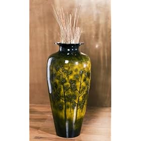 Sunset Modern Lacquer Trees Large Urn by Kathy Kuo Designs