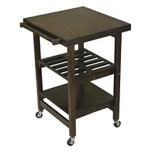 Oasis Concepts All Wood Entertainer Folding Table, Walnut