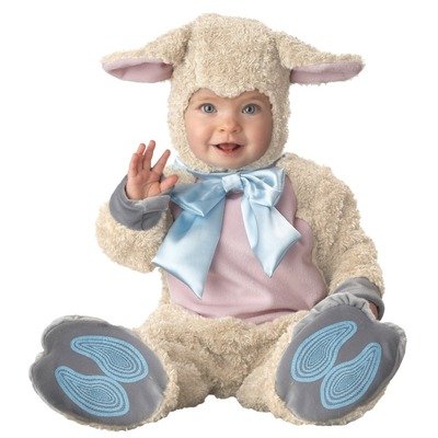 Lil Characters Infant Lamb Costume, Off White/Pink/Light Blue