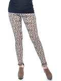Anna-Kaci S/M Fit Brown Cheetah Leopard Animal Print Pattern Leggings Tights