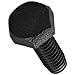 Nylon 6/6 Hex Bolt, Metric, Hex Head, Metric Threads, M4-0.7 Thread Size, 40mm Length, Fully Threaded, Made In US, Pack Of 100