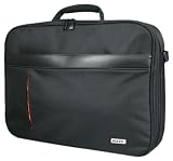 Port Beirut 18 inch Frontloading Design 600D Polyester and Koskin Laptop Bag - Black