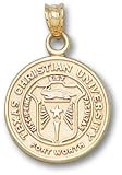 TCU Horned Frogs Solid 10K Gold Seal Pendant