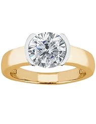 1.00 Ct Round H/I I1 Diamond 14K Yellow Gold Ring