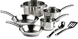 T-Fal Elegance Stainless-Steel 10-Piece Cookware Set