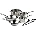 T-Fal Elegance Stainless-Steel 10-Piece Cookware Set