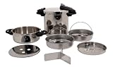 Magefesa Ideal Stainless Steel 3 and 8 Quart Super Fast Pressure Cooker 8 Piece Set