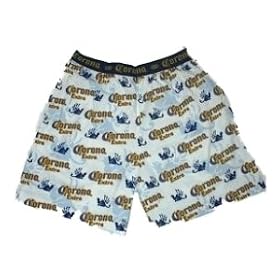 Corona Boxer Shorts Mens Gargoyle Print White