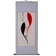 Handmade "Two Fish" Prosperity Scroll Wall Art Painting