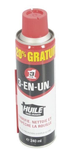 3-en-un - 33324 - Huile tous usage - 240ml 3-en-un - 33324 - Huile tous usage - 240ml