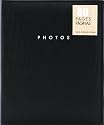 Pinnacle Frames and Accents Black Ribbed 80-Page Magnetic Photo Album