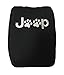 E-cowlboy Neoprene Center Console Armrest Pad Cover with Jeep Dog Paws Print Logo for Jeep Wrangler Jk Sahara Sport Rubicon Unlimited X X-s Mountain Islander Wilys Wheeler Polar Freedom 2011-2016