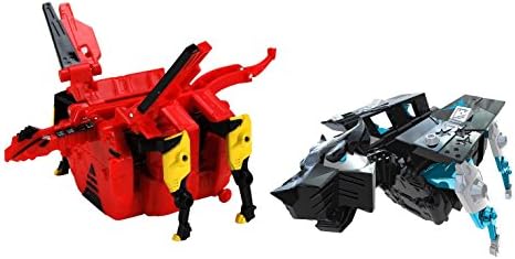 Armadon Talos and Krikor Fighting Drones Action Figure Bundle (Red and Light Blue )