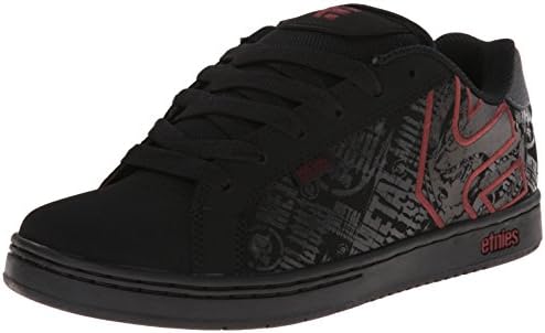 Etnies Men's Metal Mulisha Fader Skateboard Shoe, Black/Red, 11.5 M US
