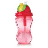 NubyMegaSipperWithStraw,ColorsMayVary,12Ounce