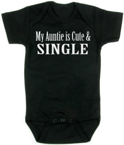 Hipster Onesie My Aunt is Cute & Single (3-6)
