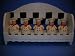 BISTRO FAT CHEF 3-D Wood Spice Rack & 5 Jars Set NEW