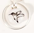 Hoop Pendant: Hummingbird