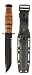 US Army, 7 in., Leather Handle, ComboEdge, Nylon Sheath