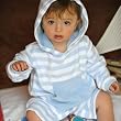 Mitty James Organic Romper Sky/White 12-18 months