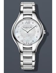 Raymond Weil Noemia Mother of Pearl Diamond Dial Stainless Steel Ladies Watch 5132-ST-00985