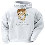 Don't listen to the voices in your head Listen to your Math Teacher Adult Hooded Sweatshirt (Hoodie / Hoody) Various Colors