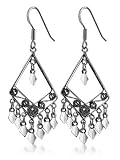 Impressive .925 Sterling Silver Chandelier French Ear Wire Hook Earrings