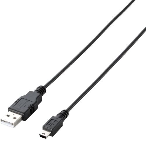 ELECOM RoHS指令準拠&環境配慮パッケージ エコUSB2.0ケーブル A-miniBタイプ 3m ブラック U2C-JM30BK