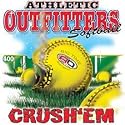 Ath Out~softball~crush'em Adult Sweatshirt