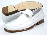 New Bruno Magli Mens White Teodoro Dress Shoes Loafers