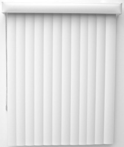 New Age Blinds Curved Vertical Blinds, One Way Opening, Outside Mount, 39 by 118-Inch, Polar
