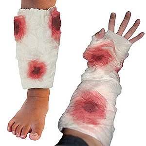 Creepy Bloody Bandages Set Arm & Leg Halloween Props 41txm6SzhOL. SL500 AA300 Creepy Bloody Bandages Set Arm & Leg Halloween Props