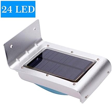 Outdoor Solar Lights, Superproducts 24 LED Solar Power Motion Sensor Light, Wireless Waterproof Solar Step Lights Outdoor for Garden, Deck, Porch, Patio, Driveway (White)