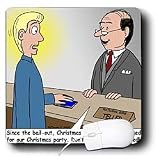 Rich Diesslins Funny General Cartoons - Christmas Club Accounts after the Bail-Outs - Mouse Pads