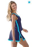 Woman Within Plus Size 2 piece skirtini swimsuit by Inches Off