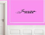 JESUS ONCE WAS A LITTLE CHILD LIKE MEVinyl wall lettering stickers quotes and sayings home art decor decal