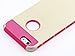 ULAK iPhone 6 Plus Case,iPhone 6S Plus Case, Slim Dual Layer Protection Scratch Resistant Hard Back Cover Shock Absorbent TPU Bumper Case for Apple iPhone 6/6S Plus 5.5 inch-Gold+Magenta